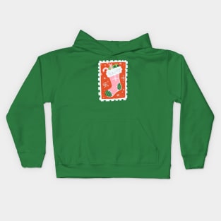 Stocking Stamp Kids Hoodie